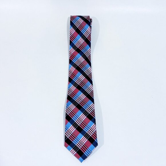 SIMONS Red and blue plaid tie | Timeless classic style * - Picture 1 of 3
